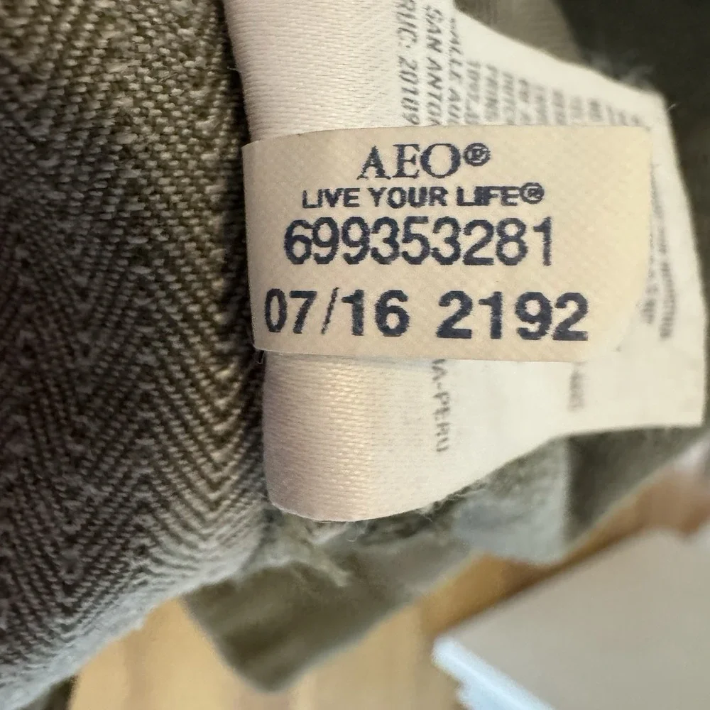 American Eagle  Military Utility Jacket Herringbone Hooded‎ Patch XS Gorpcore